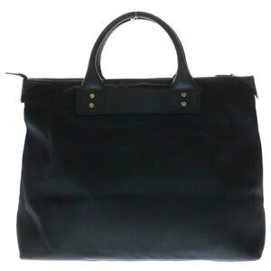 Gucci Bag Parana Black Leather Nylon Handbag Loop Tote Canvas Web